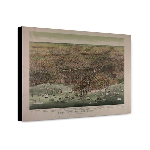 Canvas Print: The City Of Chicago, 1892