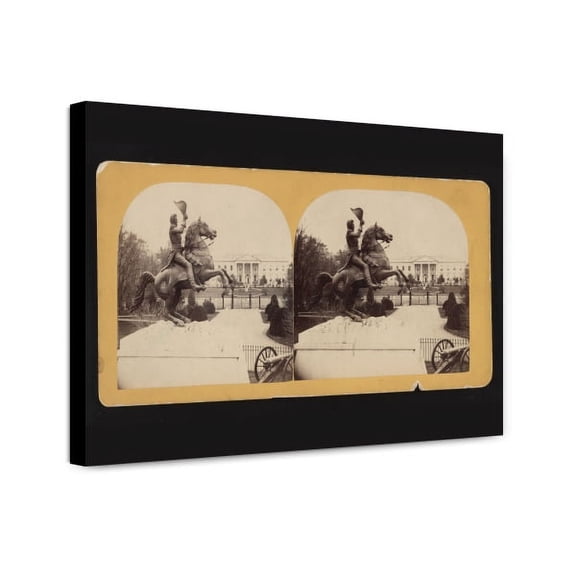 Canvas Print: The Colossal Bronze Equestrian Statue Of Gen. Andrew Jackson In