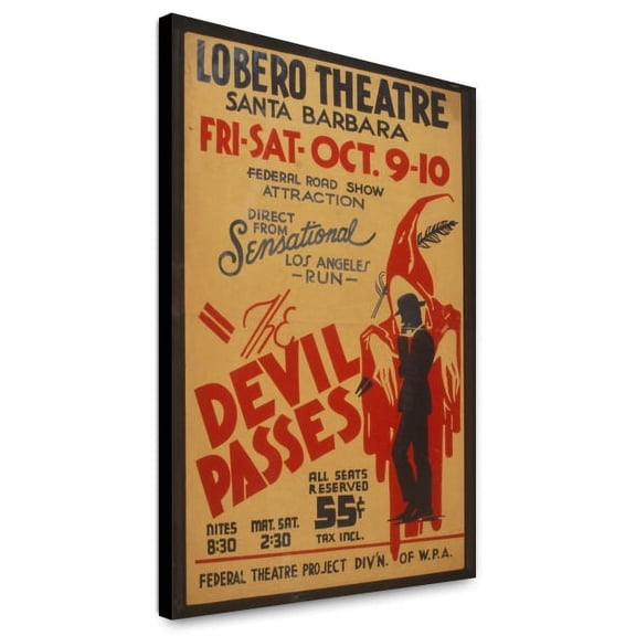 Canvas Print: The Devil Passes Federal Road Show Attraction : Direct From