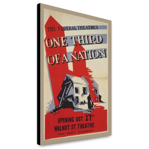 Canvas Print: The Federal Theatre's One Third Of A Nation, circa 1936
