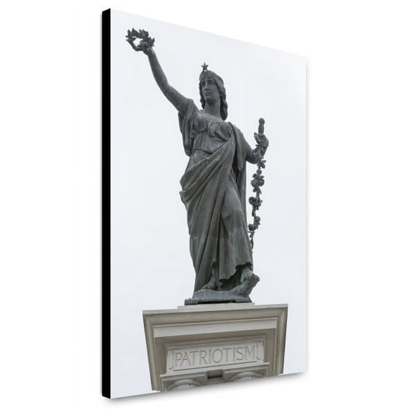 Canvas Print: The Female Form Of Victory Surmounts The Texas Heroes Monument In