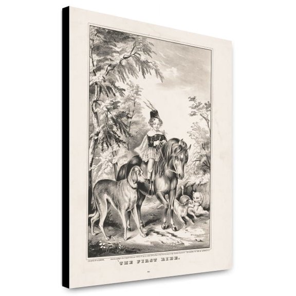 Canvas Print: The First Ride, 1849