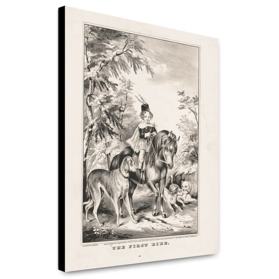 Canvas Print: The First Ride, 1849