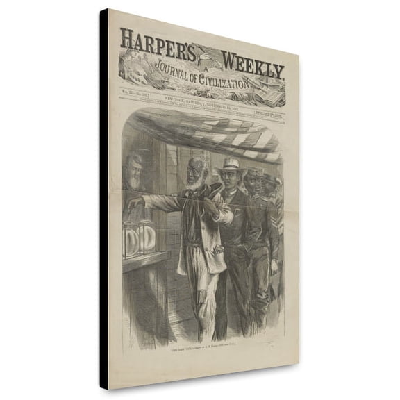 Canvas Print: The First Vote, 1867