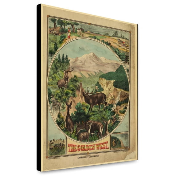 Canvas Print: The Golden West