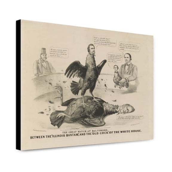 Canvas Print: The Great Match At Baltimore, Between The Illinois Bantam And The