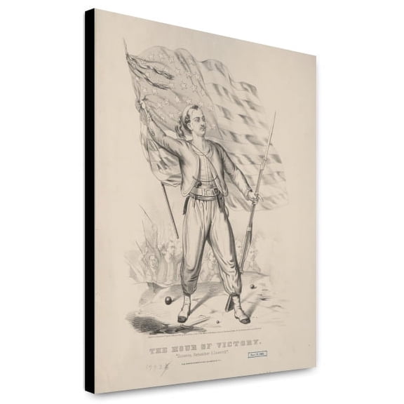 Canvas Print: The Hour Of Victory: Zouaves, Remember Ellsworth!, 1861