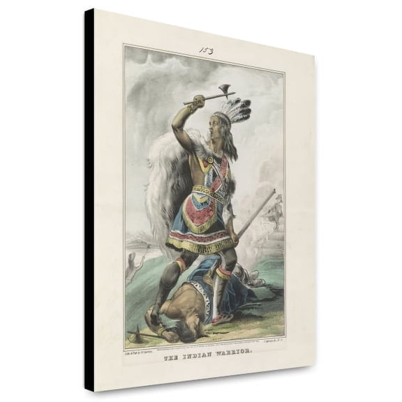 Canvas Print: The Indian Warrior, 1845