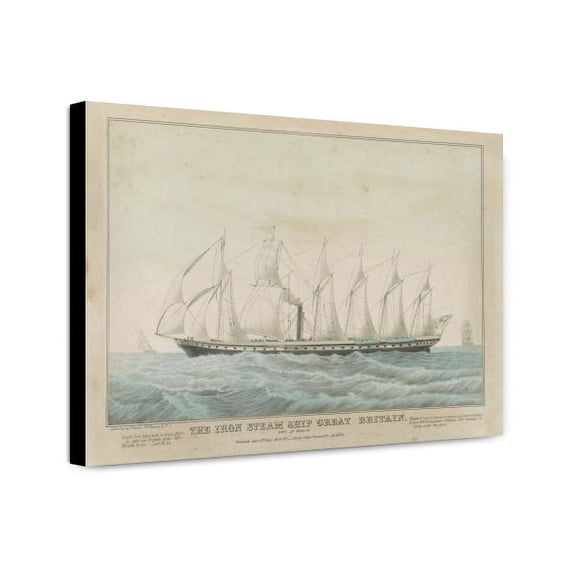 Canvas Print: The Iron Steam Ship Great Britain