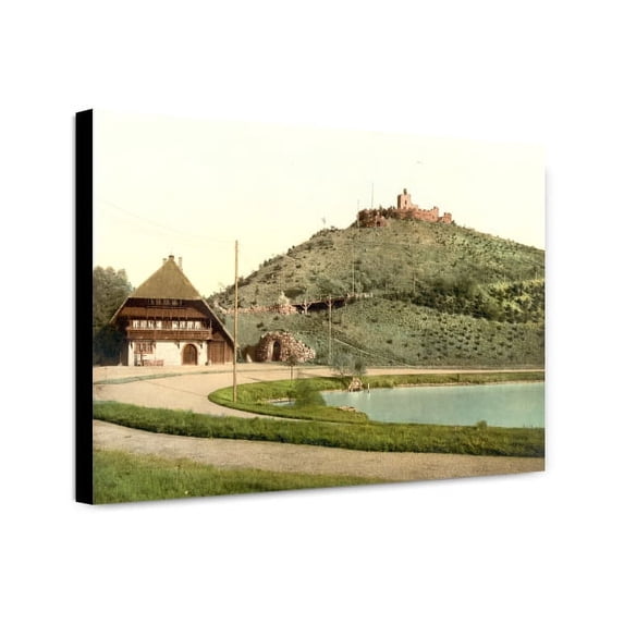 Canvas Print: The Lauterberg With Swartzwald House, Karlsruhe, Baden, Germany