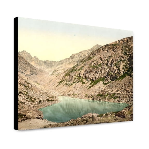 Canvas Print: The Long Lake (I.E., Langer See) In Felkaer (I.E., Felka) Valley
