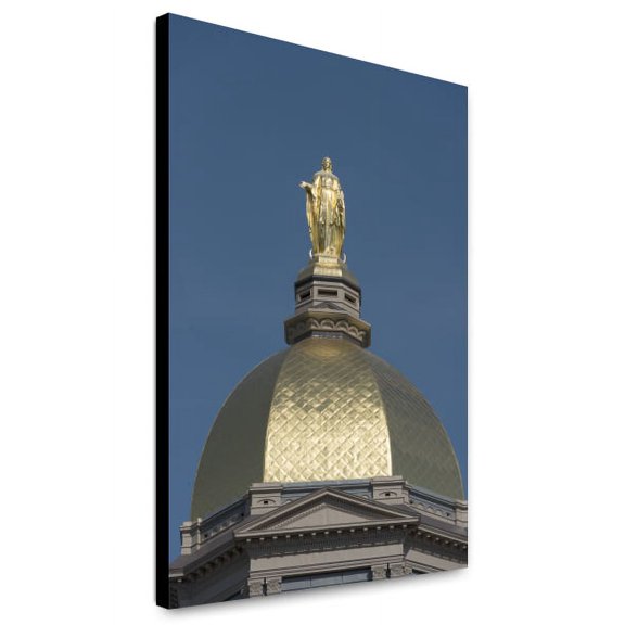 Canvas Print: The Main Building's Gold Dome Topped By A Golden Statue Of St. Mary