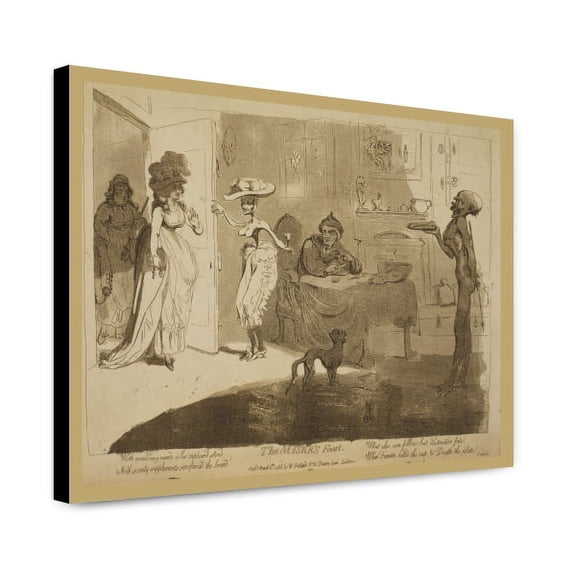 Canvas Print: The Miser's Feast, 1786