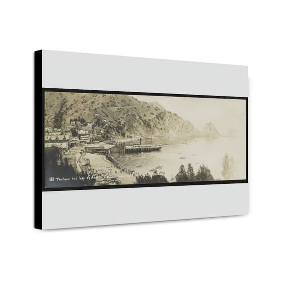 Canvas Print: The Town And Bay Of Avalon, Cal., 1908