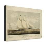 Canvas Print: The Yacht Maria 216 Tons: Modelled By R.L. Stevens Esq. Built By