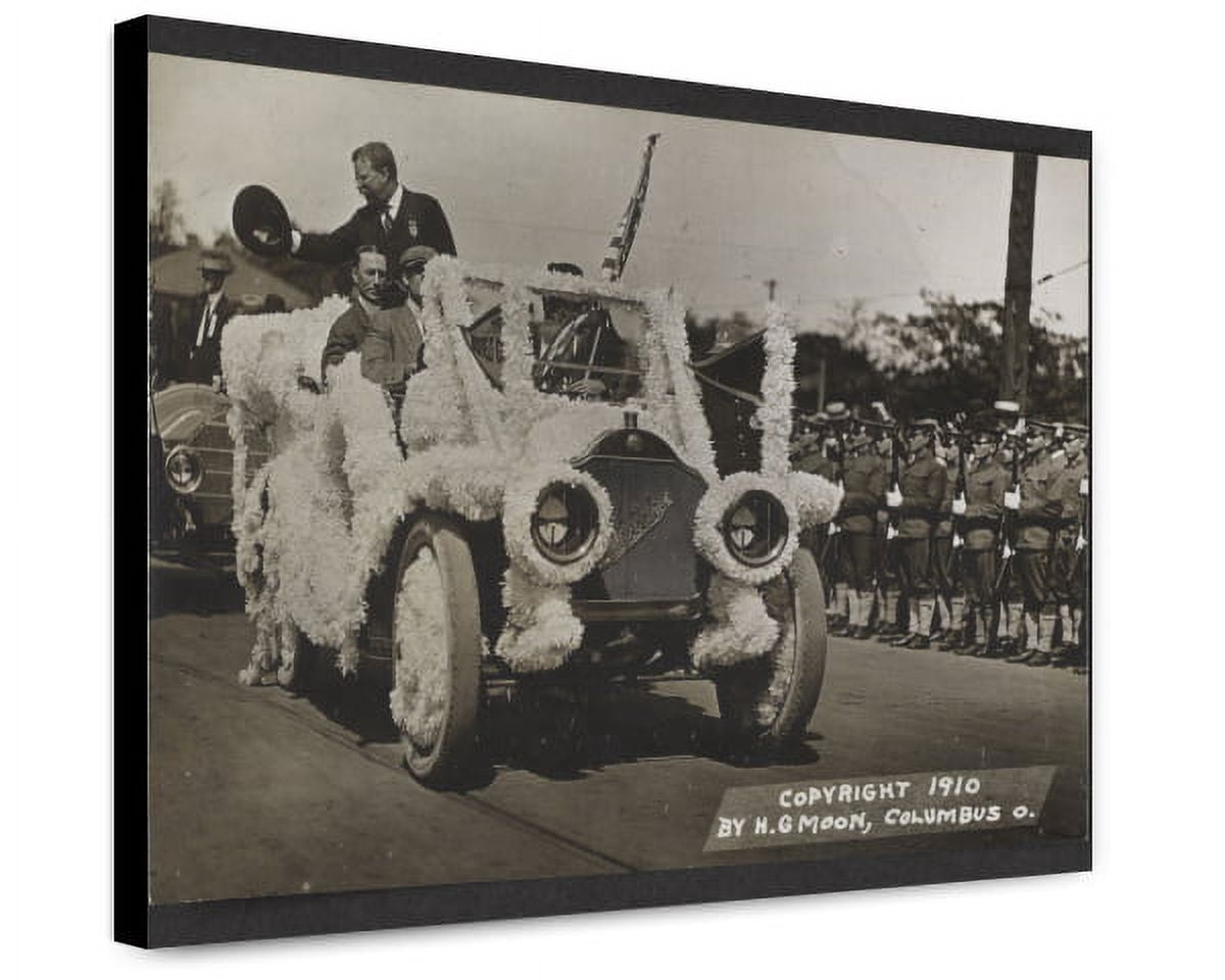 Canvas Print: Theodore Roosevelt Riding In A Parade Float, circa 1910 ...