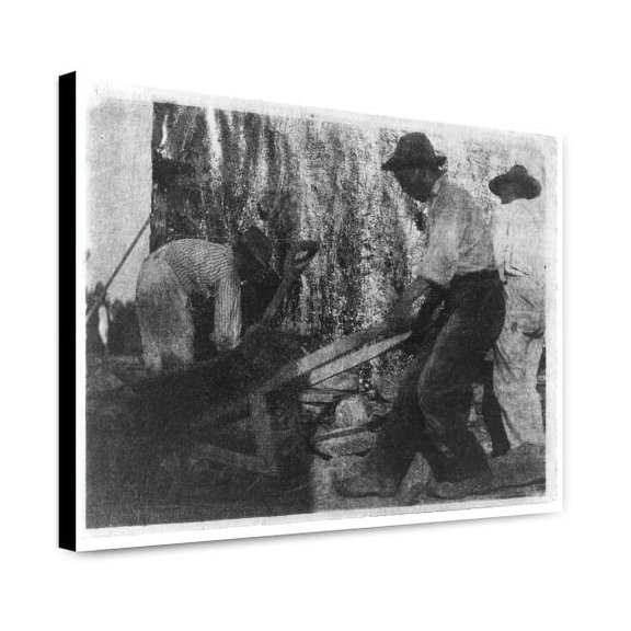 Canvas Print: Three Workmen, 1900