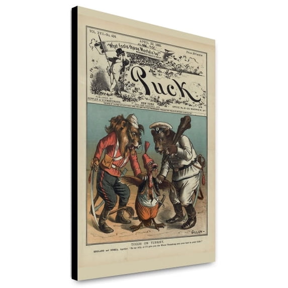 Canvas Print: Tough On Turkey, 1885