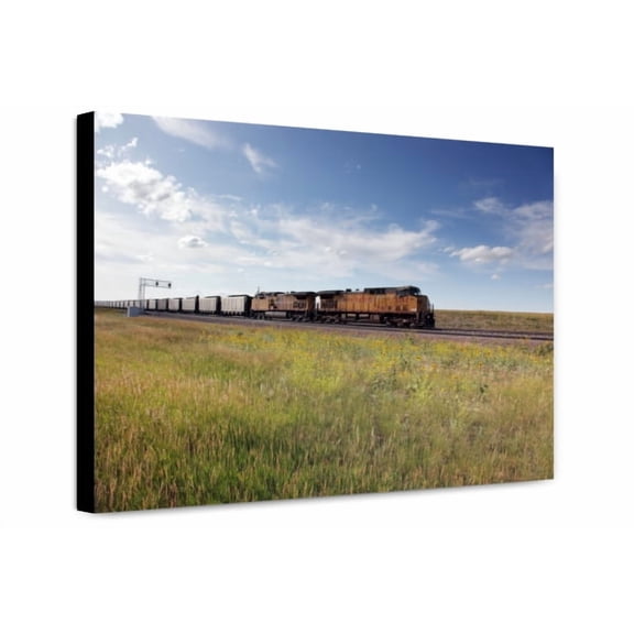 Canvas Print: Train Near Casper, Wyoming, 2009