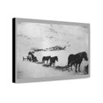 thumbnail image 1 of Canvas Print: Transportation With Horses, Mules, Dogs And Bicycle, circa 1900, 1 of 3