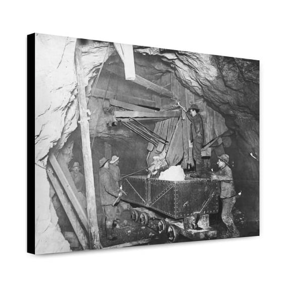 Canvas Print: Treadwell Gold Mine Five Hundred Feet Under The Ocean, 1916