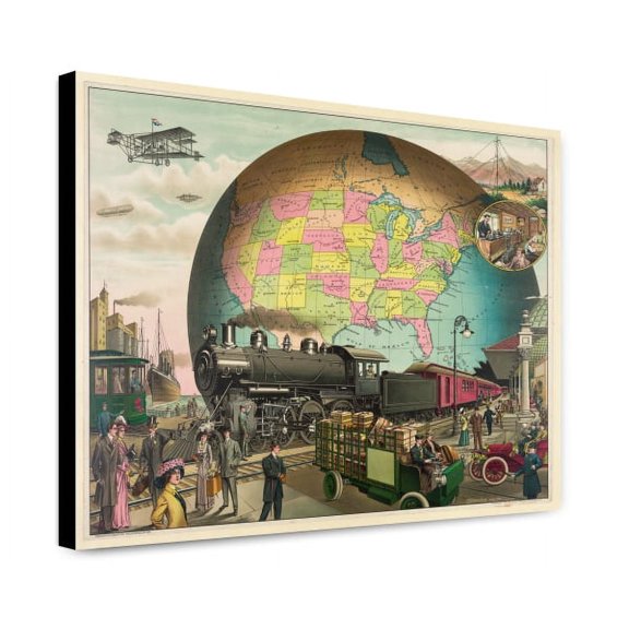 Canvas Print: Twentieth Century Transportation, 1910