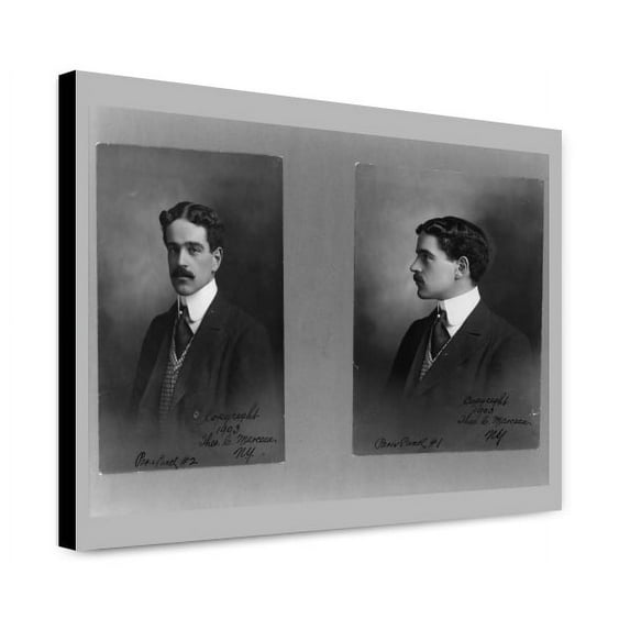Canvas Print: Two Head-And-Shoulders Portraits Of William Kissam Vanderbilt II