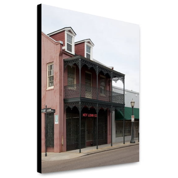 Canvas Print: Typical Building On Dauphin Street In Mobile, Alabama, 2010