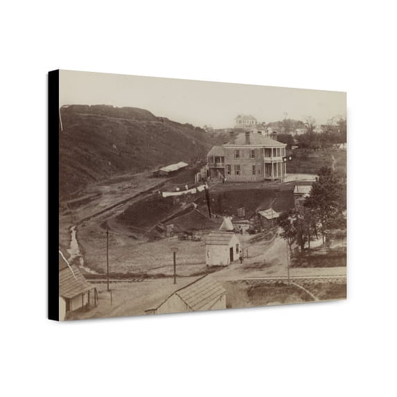 Canvas Print: U.S. Signal Corps. Headquarters, Vicksburg, Miss., circa 1861
