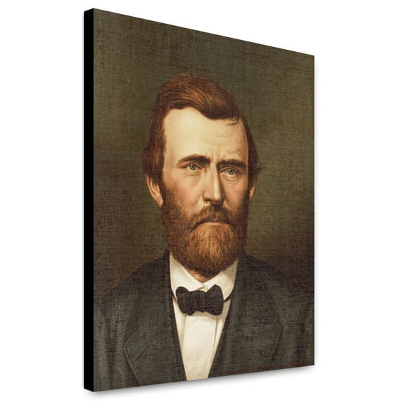 Canvas Print: Ulysses S. Grant, Bust Portrait, Facing Right, Wearing Suit, 1877