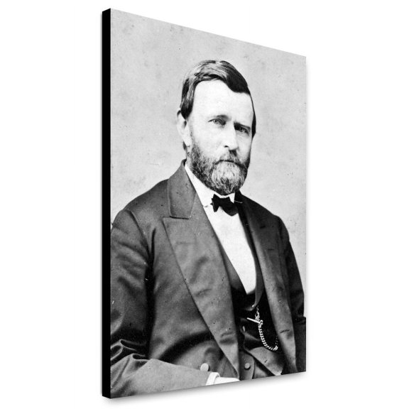 Canvas Print: Ulysses S. Grant, Half-Length Portrait, Facing Front, circa 1870