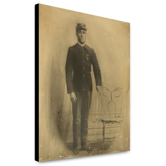 Canvas Print: Unidentified African American Soldier, 9th Cavalry, Full-Length