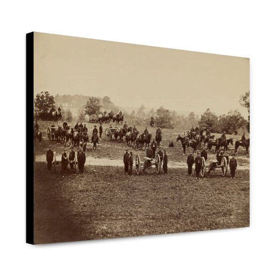 Canvas Print: Union Field Artillery Unit In Position, circa 1861