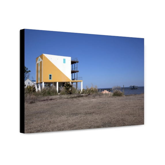 Canvas Print: Unique House On Dauphin Island, Alabama, 2010