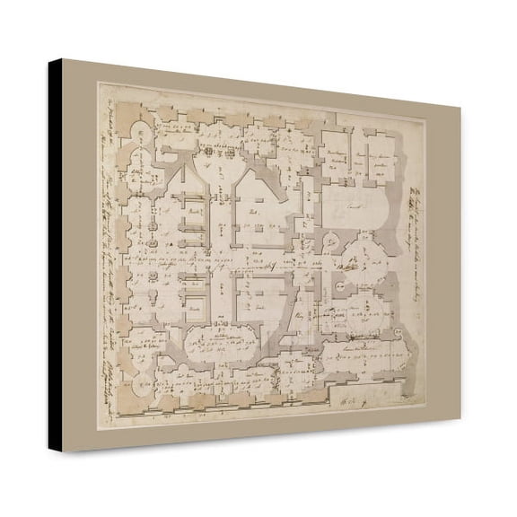Canvas Print: United States Capitol, Washington, D.C. Ground Floor Plan - South