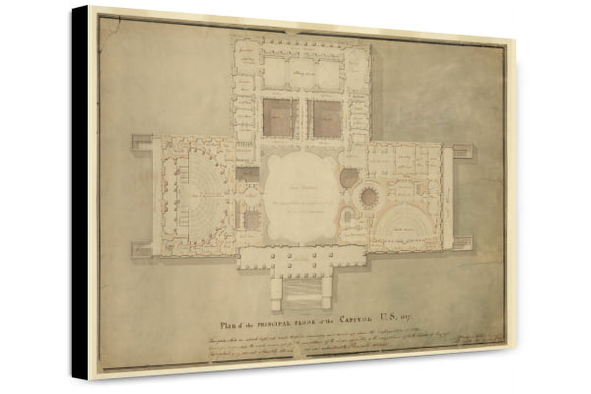 Canvas Print: United States Capitol, Washington, D.C. Principle Floor ...