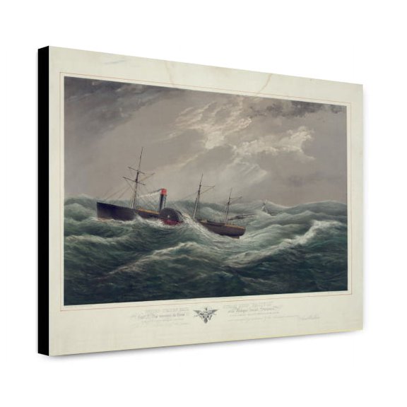 Canvas Print: United States Mail Steam Ship Pacific, 1853