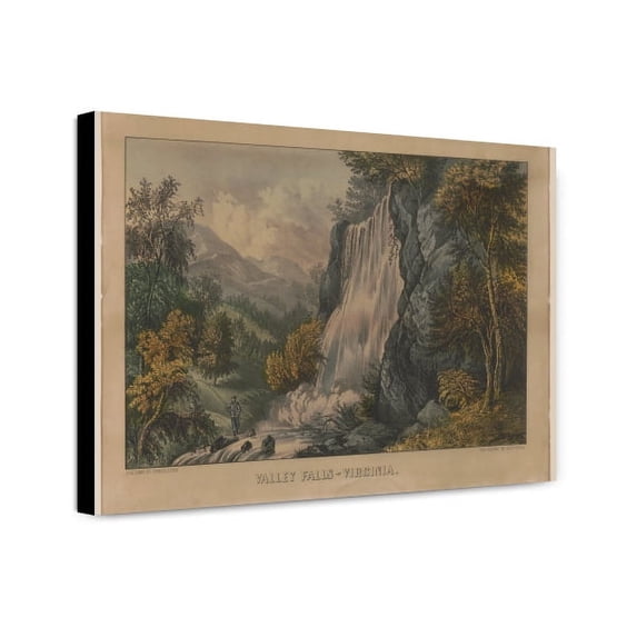 Canvas Print: Valley Falls--Virginia, circa 1848