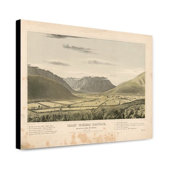 Canvas Print: Valley Towards Saltillo, From Near The Base Of Palace Hill, At