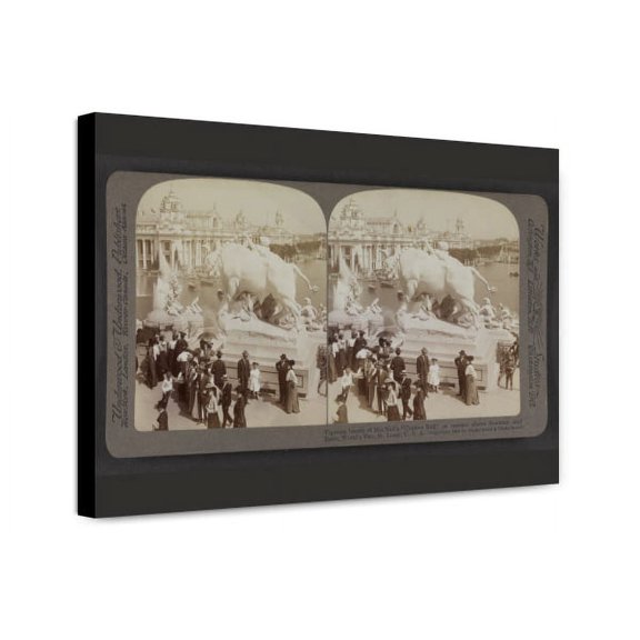 Canvas Print: View 2, Vigorous Beauty Of Macneil's Captive Bull On Terrace Above
