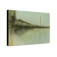thumbnail image 1 of Canvas Print: View From Tidal Basin, With Cherry Blossoms, And Washington, 1 of 3