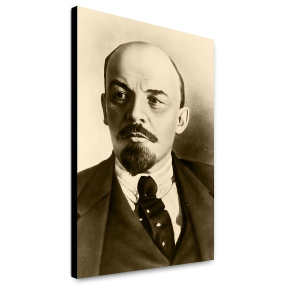 Canvas Print: Vladimir Ilyich Lenin, Head-And-Shoulders Portrait, Facing Slightly