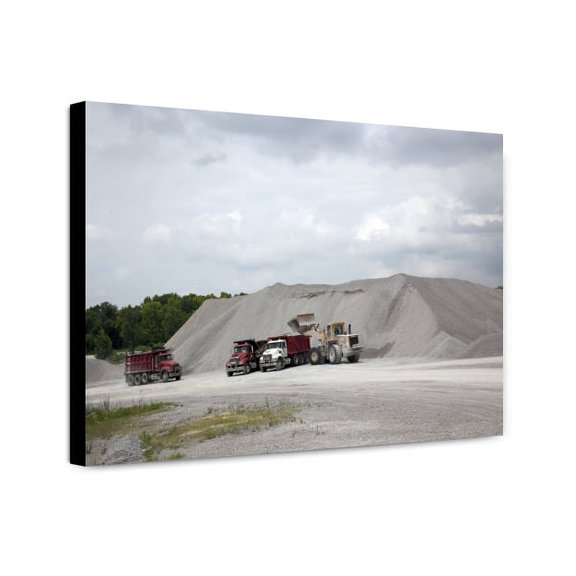 Canvas Print: Vulcan Materials Company Limestone Quarry, Tuscumbia, Alabama, 2010