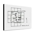 thumbnail image 1 of Canvas Print: Walker Guest House, Sanibel Island, Florida. Plan, 1952, 1 of 3