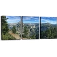 thumbnail image 1 of Canvas Print Wall Art Decor Iosemitskii Natsionalnyi Park Picture Painting Contrails in Sky Over Mountain Forest Wall Poster Modern Artwork Stretch and Framed Ready to Hang - 12"x16"x3, 1 of 6