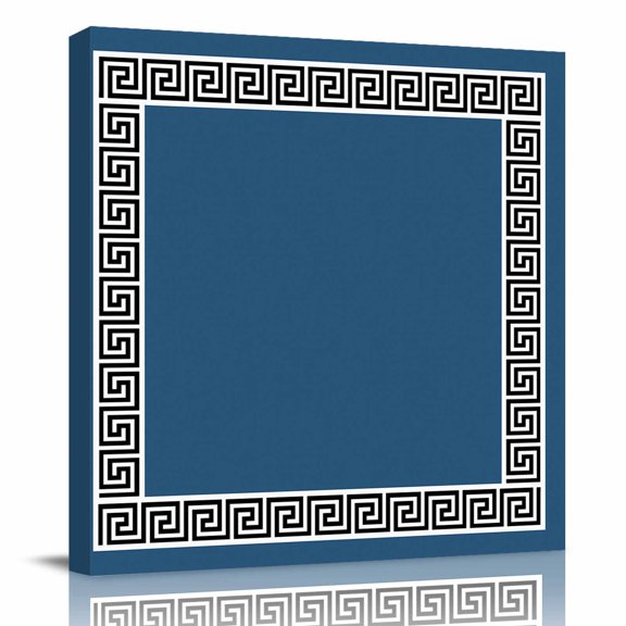 Canvas Print Wall Art Oil Paintings Abstract Greek Inspired Geometric Art Picture Prints Artwork for Living Room Kitchen Bathroom Bedroom