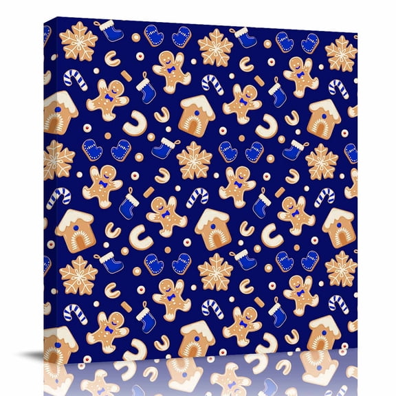 Canvas Print Wall Art Oil Paintings Cartoon Christmas Candy Picture Prints Artwork for Living Room Kitchen Bathroom Bedroom