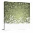 thumbnail image 1 of Canvas Print Wall Art Oil Paintings Christmas Snowflake on Sage Green Picture Prints Artwork for Living Room Kitchen Bathroom Bedroom, 1 of 9