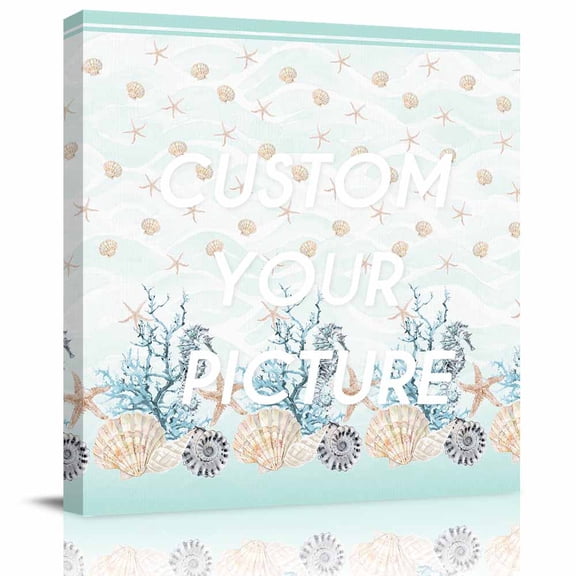 Canvas Print Wall Art Oil Paintings Mini Shell Summer Ocean Coral Picture Prints Artwork for Living Room Kitchen Bathroom Bedroom