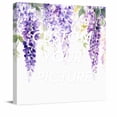 Canvas Print Wall Art Oil Paintings Spring Purple Flower Plant Picture ...